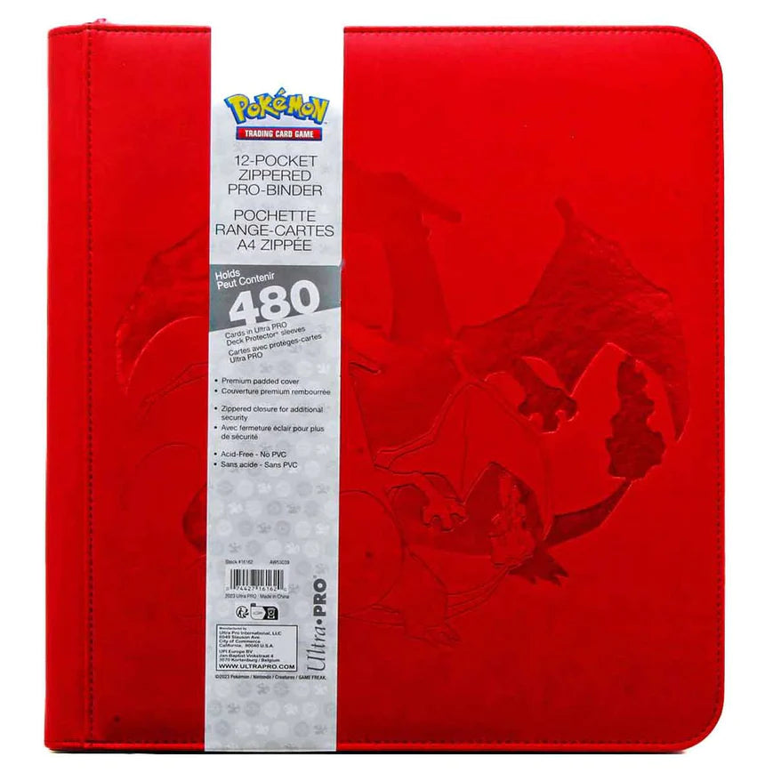 pokémon trading card game: ultra pro 9-pocket zippered pro-binder Ultra Pro Elite Series: Charizard 12-Pocket Zippered PRO-Binder for Po