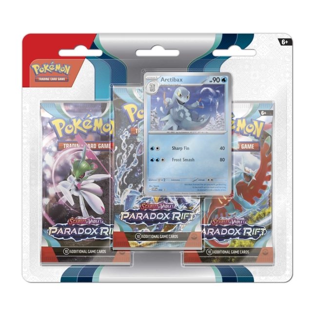 triple booster pack pokemon Pokemon Paradox Rift Triple Booster pack Blister (Arctibax)