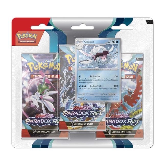 Pokemon Paradox Rift Triple Booster pack Blister (Cetitan)