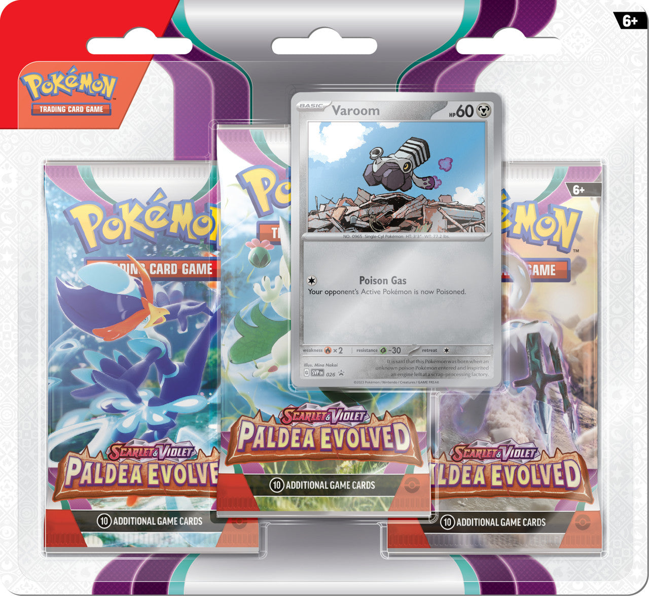 Pokemon Paldea Evolved 3 Pack Blister Vivaroom