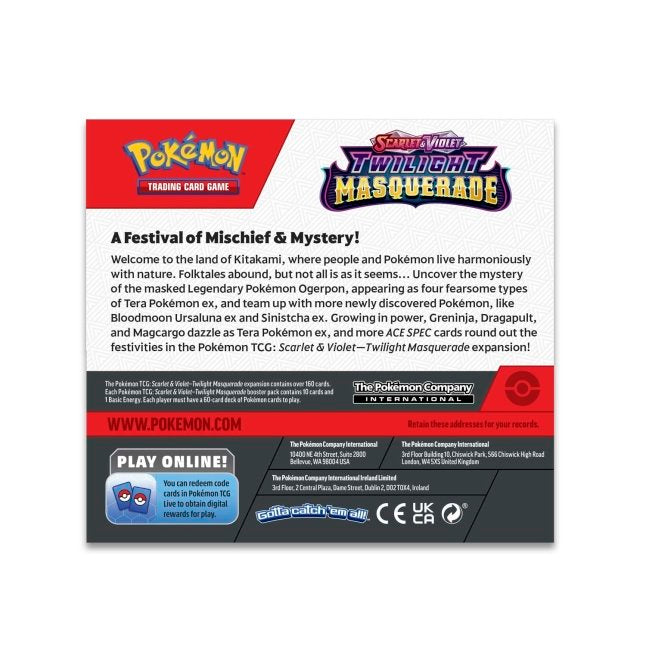 Pokemon Twilight Masquerade Booster box (36 packs)