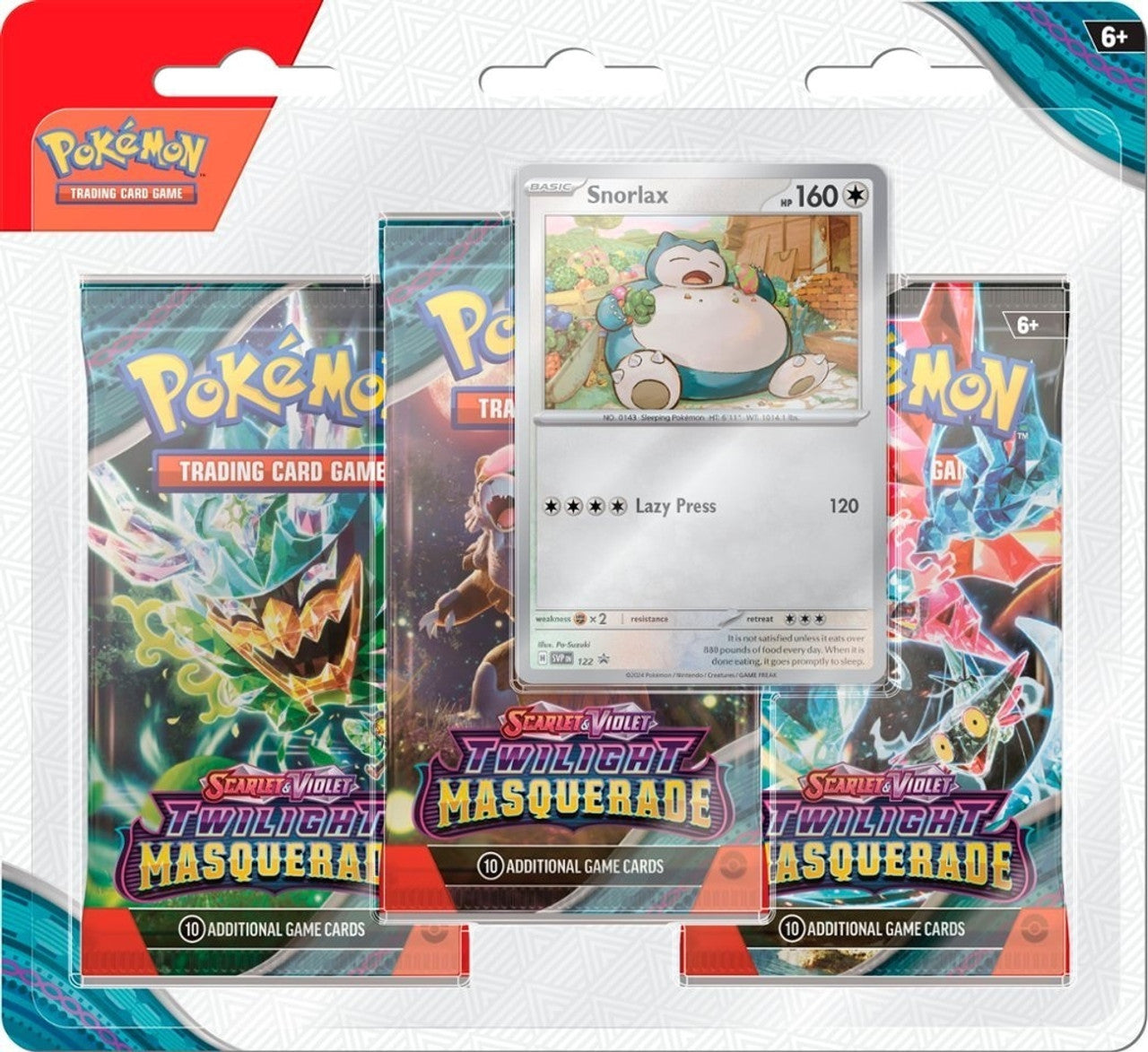 Pokemon Twilight Masquerade 3 pack - Revavroom + Snorlax