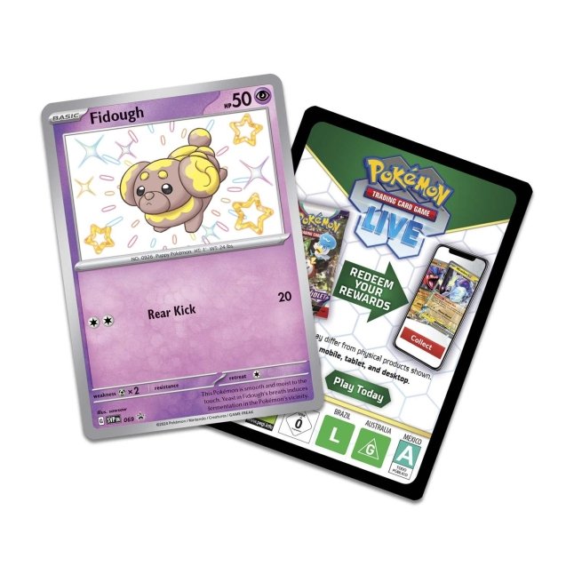 Pokémon TCG:Paldean Fates Tech Sticker Collection (Shiny Fidough)