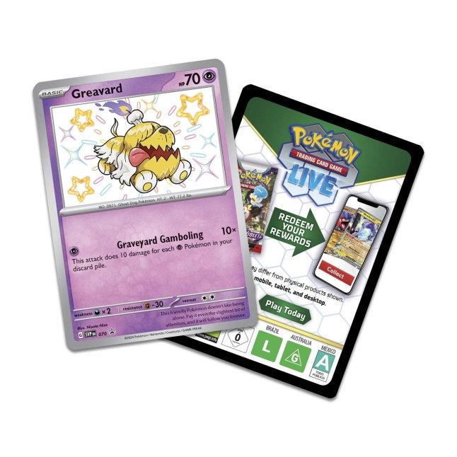 Pokémon TCG-Paldean Fates Tech Sticker Collection (Shiny Greavard)