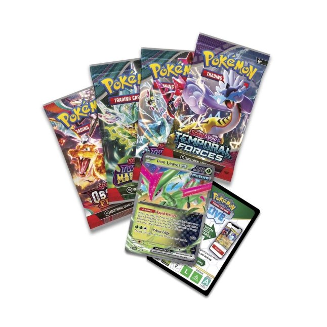 Pokémon TCG: Paradox Clash Tin (Iron Leaves ex)