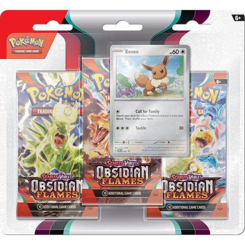 Pokemon Obsidian Flames 3 pack Blister - Eevee