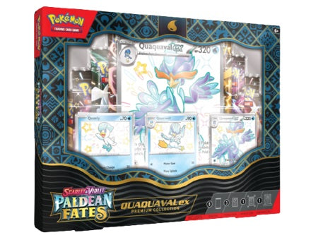 Pokemon Paldean Fates Quaquaval EX Premium Collection Box