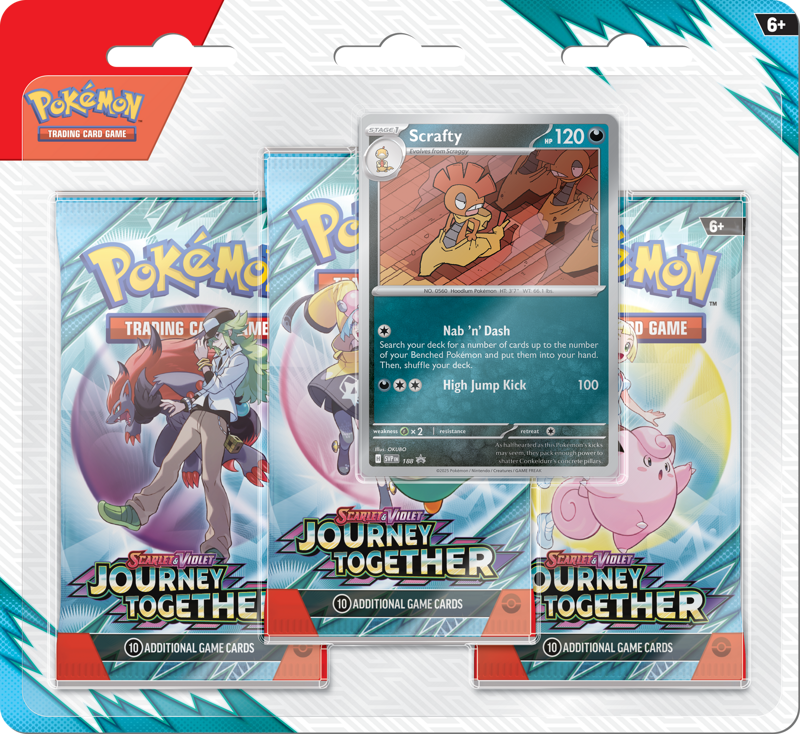 Pokemon Journey Together - 3 pack blister - Scrafty