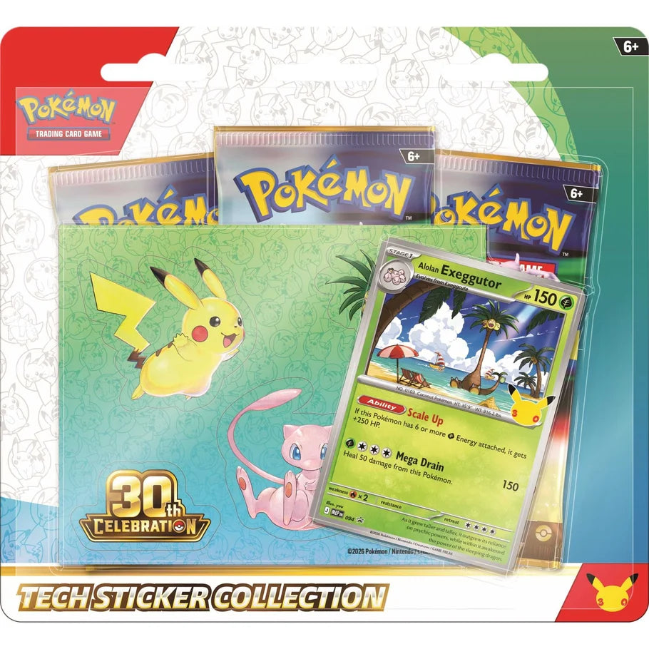 Pokemon TCG : 30th Anniversary Tech Sticker Collection - Random Allocation