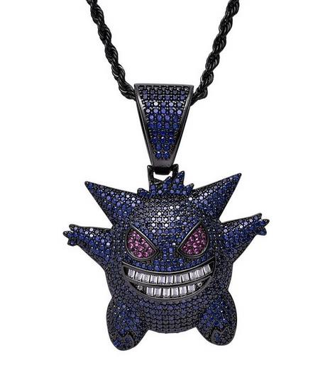 Pokemon Purple Gengar Necklace