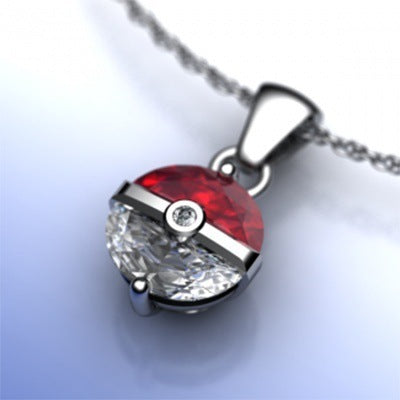 Pokemon Pokeball Necklace