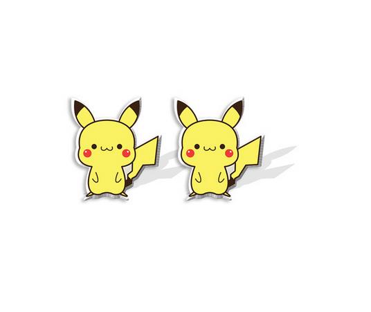 Pokemon Pikachu with Ditto face Earrings