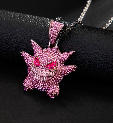 Pokemon Purple Gengar Necklace