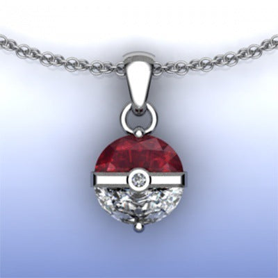 Pokemon Pokeball Necklace