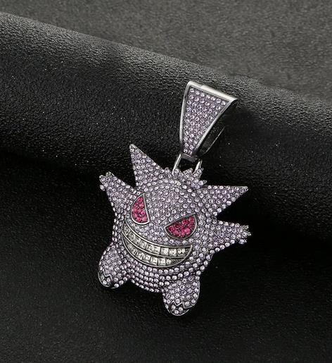 Pokemon Purple Gengar Necklace