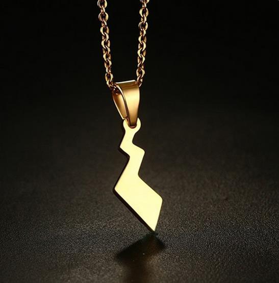 Pokemon Pikachu Tail Necklace in Gold